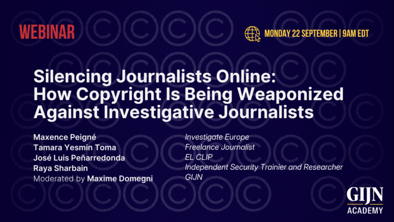 Silencing Journalists Online: How Copyright is Being Weaponized Against Investigative Journalists