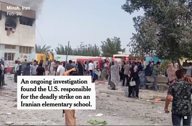Malachy Browne was on the team of New York Times reporters that found evidence US Tomahawk missiles struck an elementary school in Minab, Iran, killing more than 150 civilians, including 120 children.