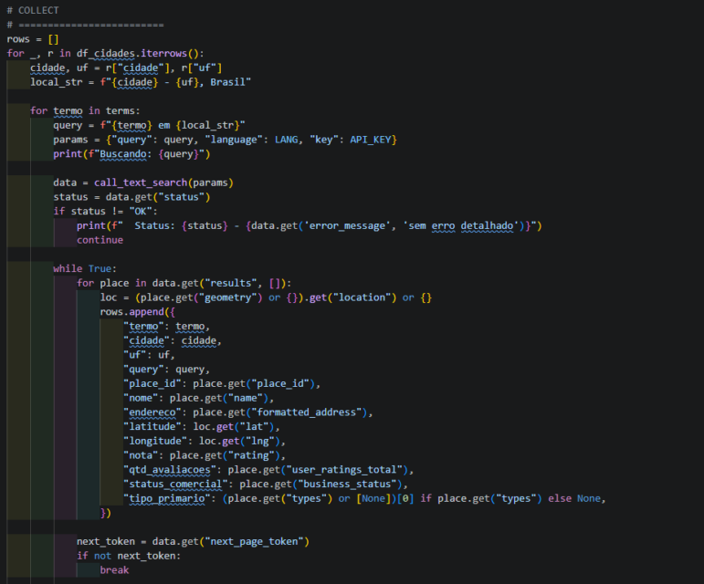 Google Maps API screenshot