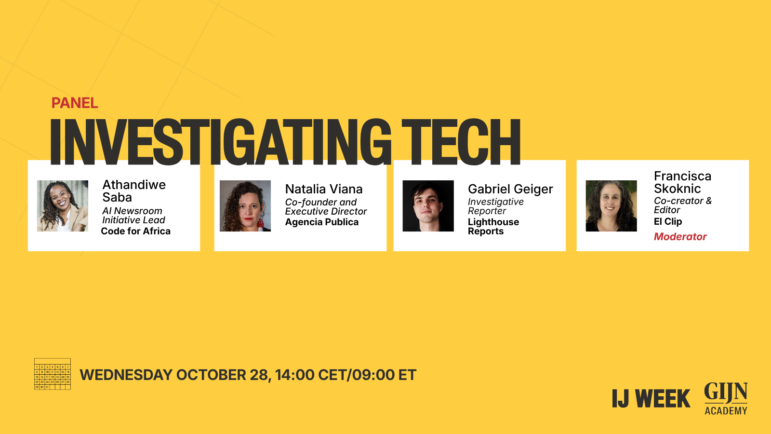 IJ WEEK panel, investigating tech