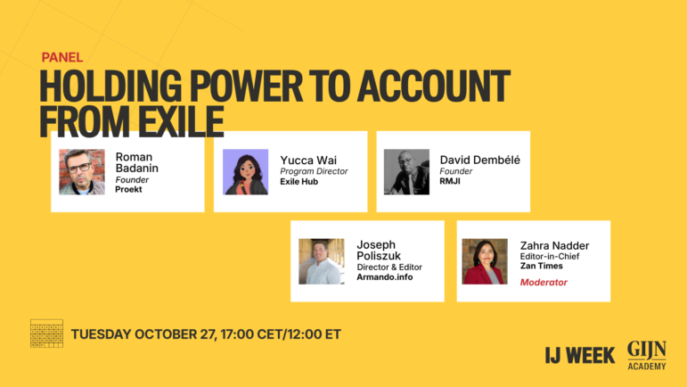 IJ WEEK panel, Holding power to account from exile