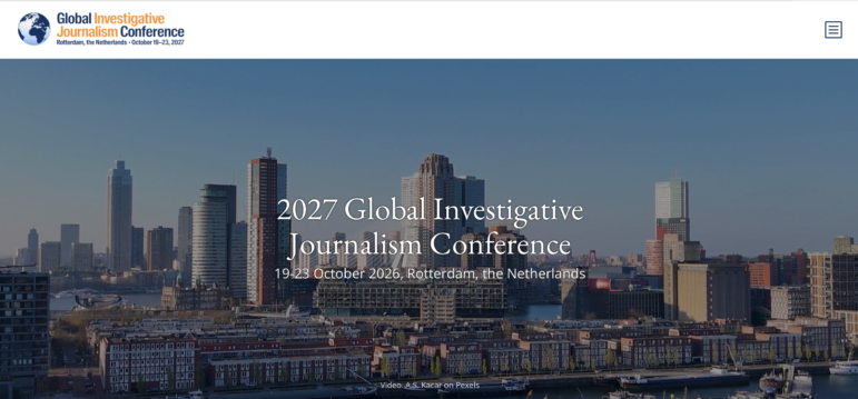 GIJC27 website image