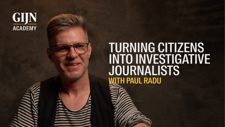 GIJN Academy masterclass video, Paul Radu